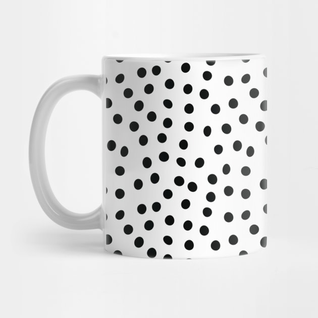 Minimal Black and White Polka Dots by speckled